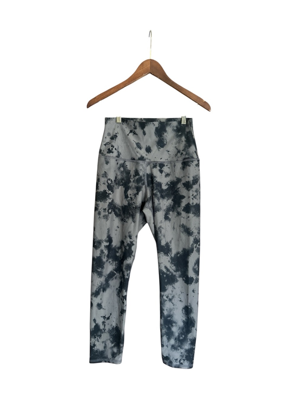 Evolution and Creation Black & Gray Tie-Dye Kids Leggings